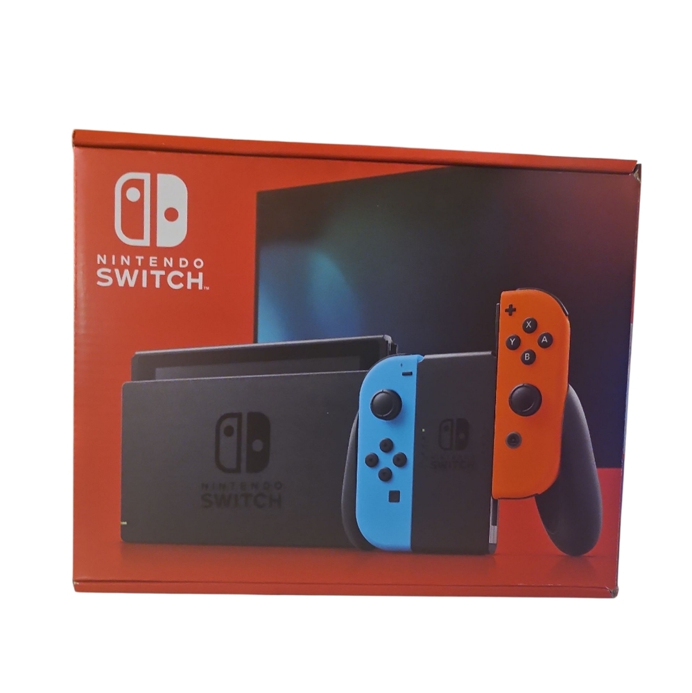 Nintendo Switch Console with Blue and Red Joy-Con